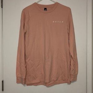millennial pink dutch bros t-shirt